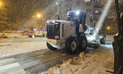 Mardin Midyat'ta karlar temizleniyor