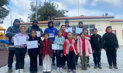 Manisa Soma'da öğrencilerden belediyeye resimli teşekkür