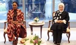 Emine Erdoğan, Gabon Cumhurbaşkanının eşi Nguema ile görüştü