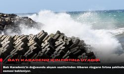 Batı Karadeniz için fırtına uyarısı