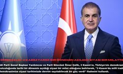 Ömer Çelik: 3 Kasım tarihi bir dönemin açıldığı siyasi bir milattır