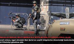 İşgalci İsrail, Batı Şeria'da 16 Filistinliyi gözaltına aldı