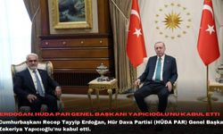 Erdoğan, HÜDA PAR Genel Başkanı Yapıcıoğlu'nu kabul etti
