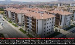"Yüzyılın Konut Projesi"ne başvurular 10 Kasım'da başlayacak