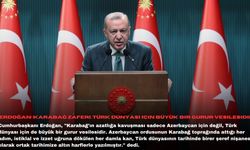 Erdoğan: Karabağ Zaferi, Türk dünyası için büyük bir gurur vesilesidir
