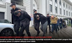Kocaeli'deki fabrika yangınında 11 zanlı adliyede