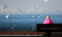 Hafta boyunca yağışsız ve kurak bir hava hakim olacak