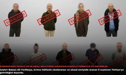 Kırmızı bültenle ve ulusal seviyede aranan 9 suçlu Türkiye'ye getirildi