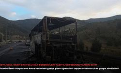 İstanbul-İzmir Otoyolu'nda öğrencileri taşıyan otobüste yangın çıktı