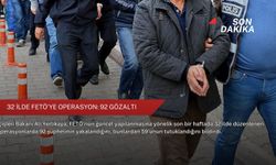 32 ilde FETÖ'ye operasyon: 92 gözaltı