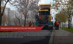 Osmangazi’de park içi yollar yenilendi