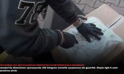 İstanbul'da 355 kilogram sentetik uyuşturucu ele geçirildi