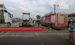 Tırın çarptığı motosikletteki anne ve bebeği öldü, 3 kişi yaralandı