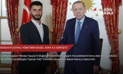 Erdoğan Filistinli yönetmen Basel Adra ile görüştü