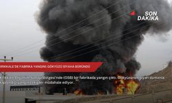 Kırıkkale'de fabrika yangını: Gökyüzü siyaha büründü