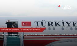 Cumhurbaşkanı Erdoğan, Türkmenistan'a gitti