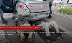 Otomobil koltuklarında 56 kilo uyuşturucu ele geçirildi