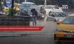 Hafta sonu yurdun iç ve batısında yağış bekleniyor