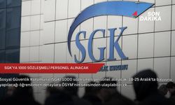 SGK'ya 1000 sözleşmeli personel alınacak