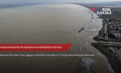 Yağış Karadeniz’in rengini kahverengiye boyadı