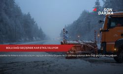 Bolu Dağı geçişinde kar etkili oluyor