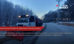 Osmangazi Belediyesi’nden yol genişletme ve tuzlama çalışması