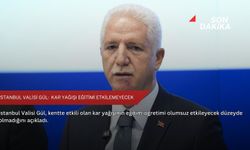 İstanbul Valisi Gül:  Kar yağışı eğitimi etkilemeyecek