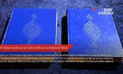 Yurt dışına kaçırılan 110 tarihi eser ana vatanına getirildi