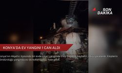 Konya'da ev yangını 1 can aldı