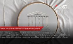 Türkiye, UNESCO'da 32 değerle dünyada ikinci sırada