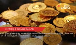 Altın güne düşüşle başladı