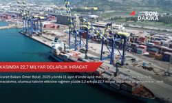 Kasımda 22,7 milyar dolarlık ihracat