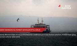 Güney Marmara'da feribot seferleri iptal edildi
