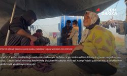 Filistin’de görme engelli anne-baba, çadırda yaşam mücadelesi veriyor