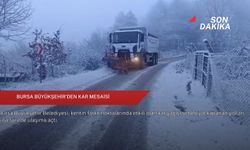 Bursa Büyükşehir’den kar mesaisi