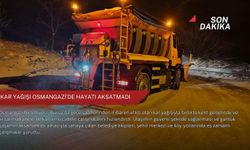 Kar yağışı Osmangazi’de hayatı aksatmadı