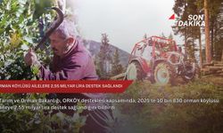 Orman köylüsü ailelere 2,55 milyar lira destek sağlandı