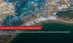 Sapanca Gölü'nde su seviyesi 8 santimetre arttı