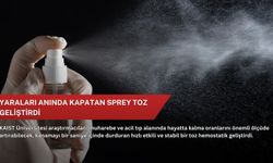 Yaraları anında kapatan sprey toz geliştirdi