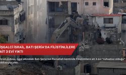 İşgalci İsrail, Batı Şeria'da Filistinlilere ait 3 evi yıktı
