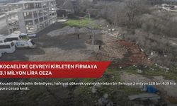 Kocaeli'de çevreyi kirleten firmaya 3,1 milyon lira ceza