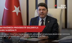 Bayrağımıza provokatif saldırıyla ilgili 14 gözaltı
