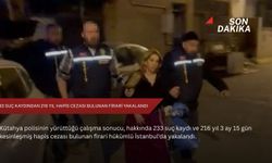 233 suç kaydından 216 yıl hapis cezası bulunan firari yakalandı