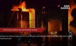 Antalya'da soğuk hava deposunda yangın