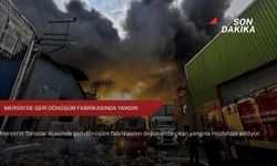 Mersin'de geri dönüşüm fabrikasında yangın