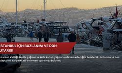 İstanbul için buzlanma ve don uyarısı