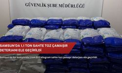 Samsun'da 1,1 ton sahte toz çamaşır deterjanı ele geçirildi