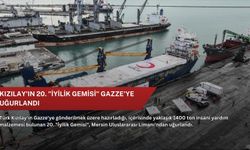 Kızılay'ın 20. "İyilik Gemisi" Gazze'ye uğurlandı