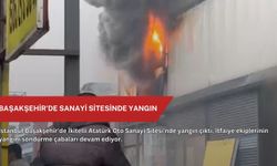Başakşehir'de sanayi sitesinde yangın