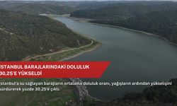 İstanbul barajlarındaki doluluk 30,25'e yükseldi